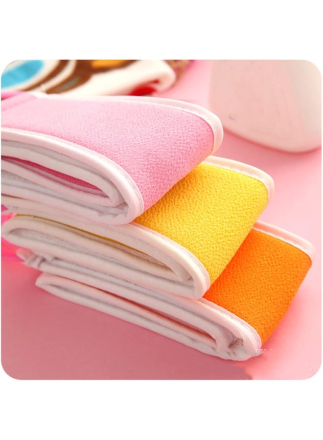 Long Double Sided Bath Loofah Exfoliating Body Scrubber – Handy Hand Grip for Easy Use and Full Body Access in Shower – Perfect for Easy and Comfortable Exfoliating Skin Cleaning (Multicolor) - Image 4