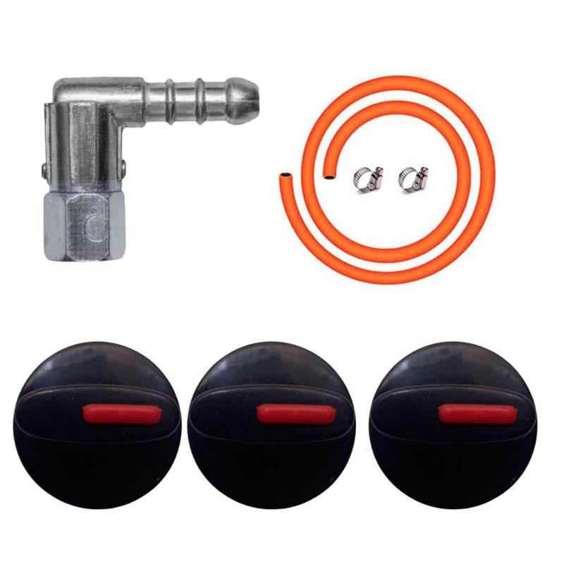 SUN FLASH Sun Flash LPG Hose Pipe Clamp Plastic Knob Adjustable Nozzle Style code564Compatible Prestige Butterfly Usha Surya Sun Flame Super Flame Gas Stove More  - Image 1