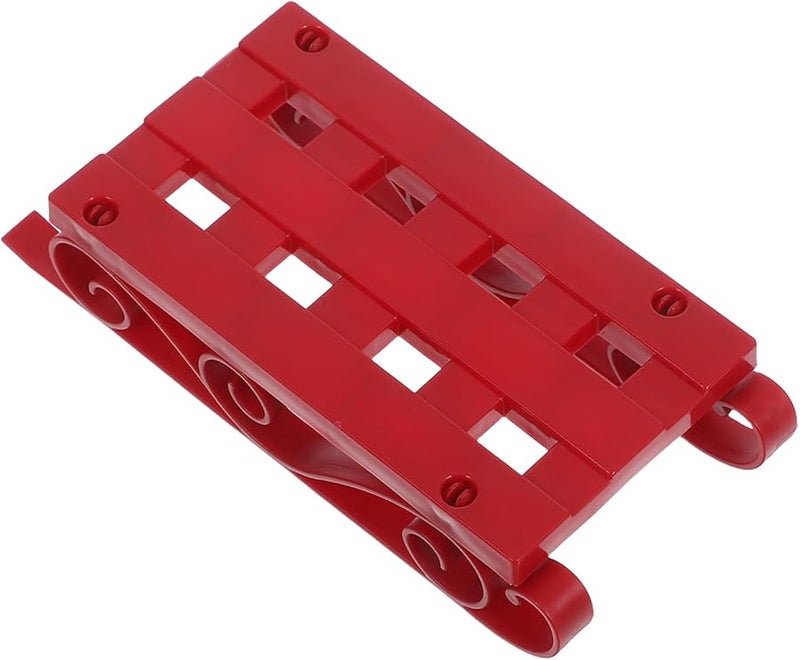 Miniature Christmas Sleigh Figurine Red Santa Sled Model For Desktop Holiday Decoration - Image 5