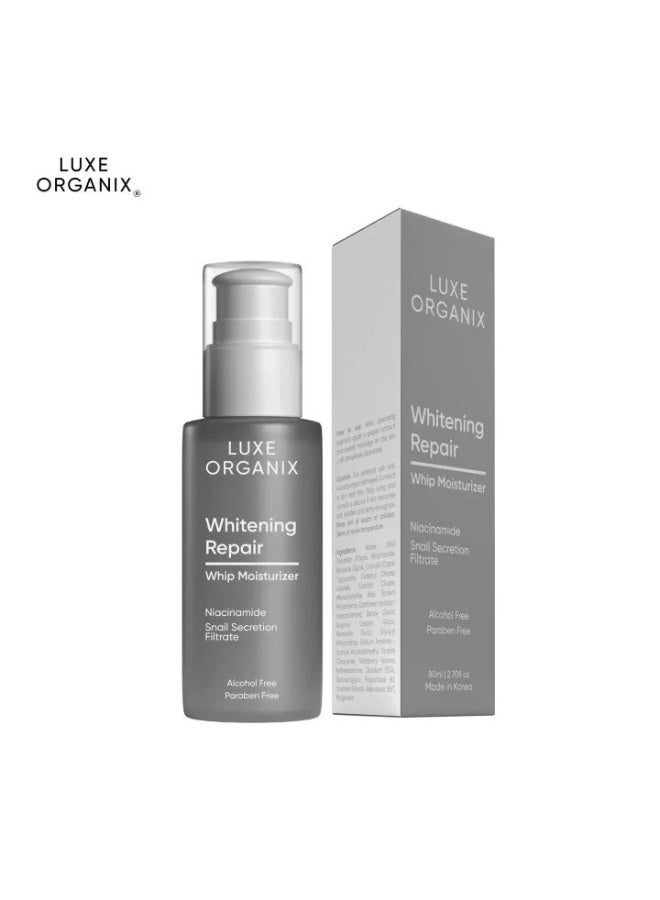 Luxe Organix Whitening Repair Whip Moisturizer with Niacinamide | Lightweight Brightening Cream | 80ml - Image 4