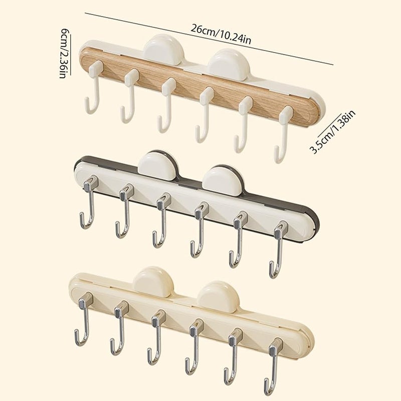 Black And White Retractable Hangers With Strong Suction Cup Hooks For Bathroom Kitchen - Image 4