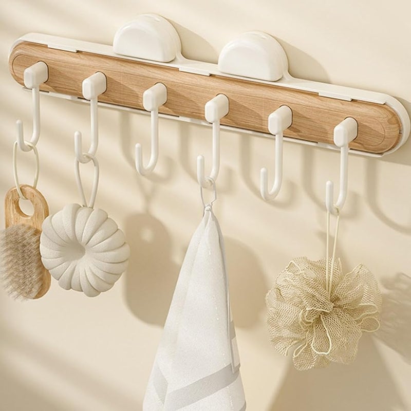 Black And White Retractable Hangers With Strong Suction Cup Hooks For Bathroom Kitchen - Image 3