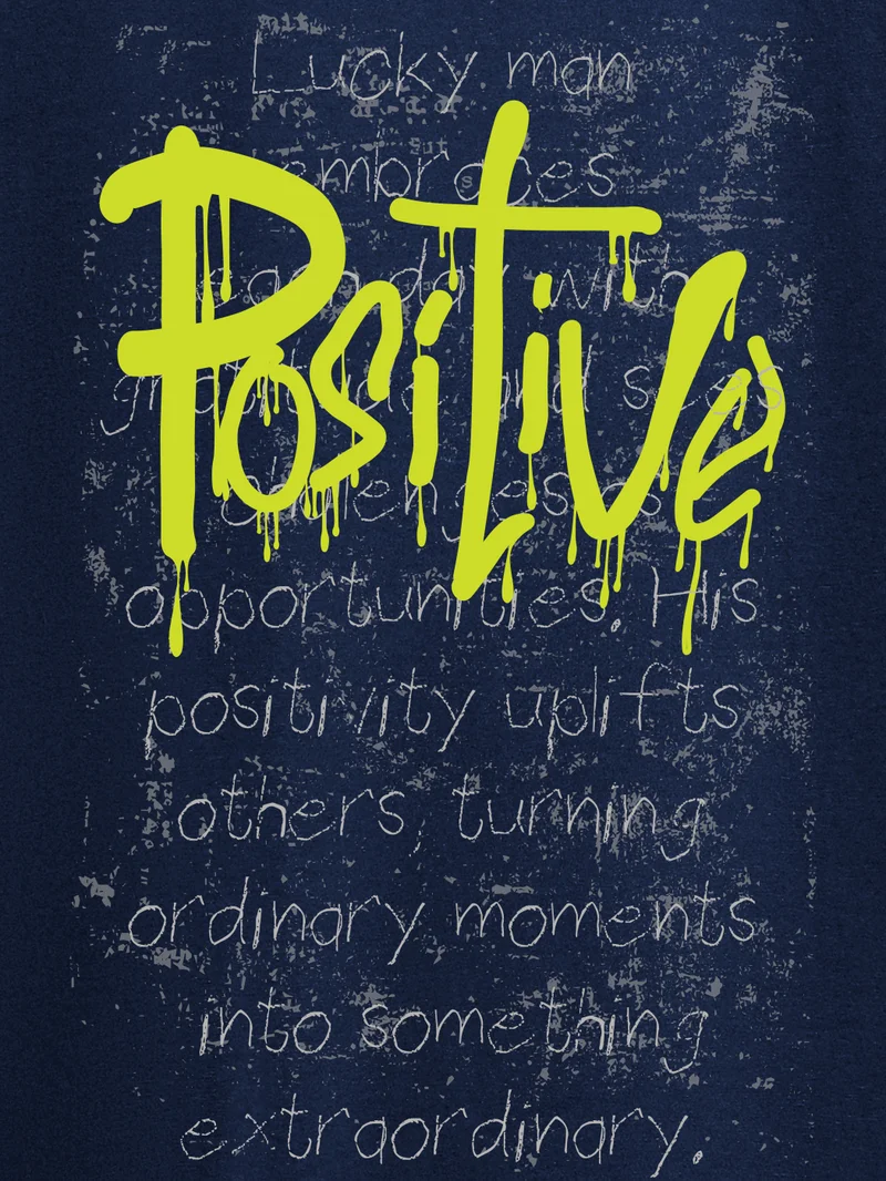 Beyoung Positive Half Sleeve Printed T-shirt