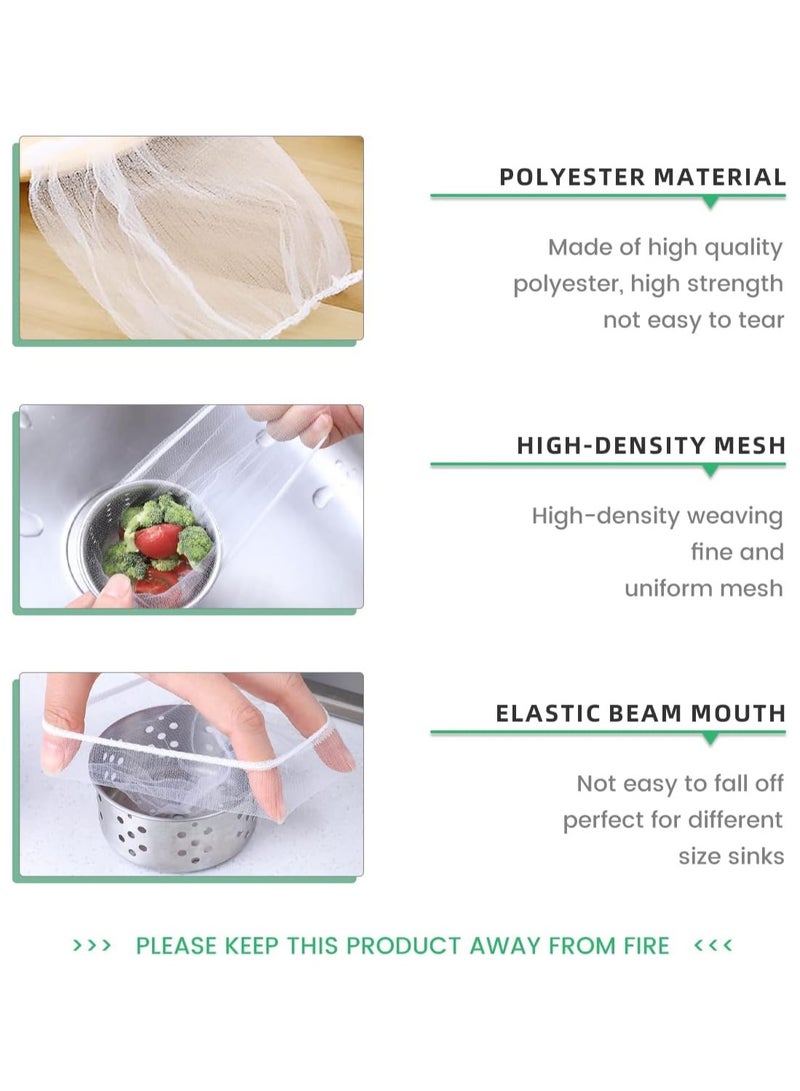 600 Pcs Kitchen Sink Strainer Bags Disposable Sink Garbage Bags Eco-Friendly Sink Filter Net Suitable for Kitchen and Bathroom Sink Drainage for Collecting Kitchen Food Waste Leftover Garbage - Image 2