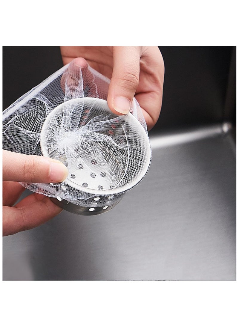 600 Pcs Kitchen Sink Strainer Bags Disposable Sink Garbage Bags Eco-Friendly Sink Filter Net Suitable for Kitchen and Bathroom Sink Drainage for Collecting Kitchen Food Waste Leftover Garbage - Image 1