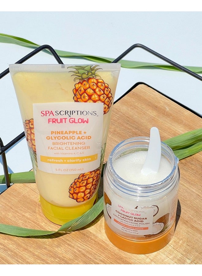 سباسكريبشنز سكر جوز الهند المتوهج بالفواكه + ملمع مقشر للوجه بحمض اللاكتيك مع فيتامينات AC وE، 118 مل - Image 3