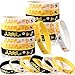 Threan Bee Silicone Bracelets Bulk Honeybee Rubber Wristbands Pack for World Bee Day Easter Basket Stuffers Birthday Spring Summer Party Favors Decorations Gifts for Bags48 Pieces - Image 2