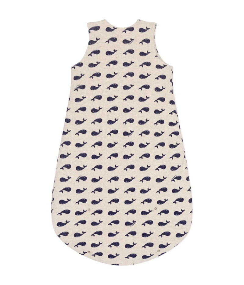 Petit Bateau Babies' whale patterned velour TOG 3 sleeping bag