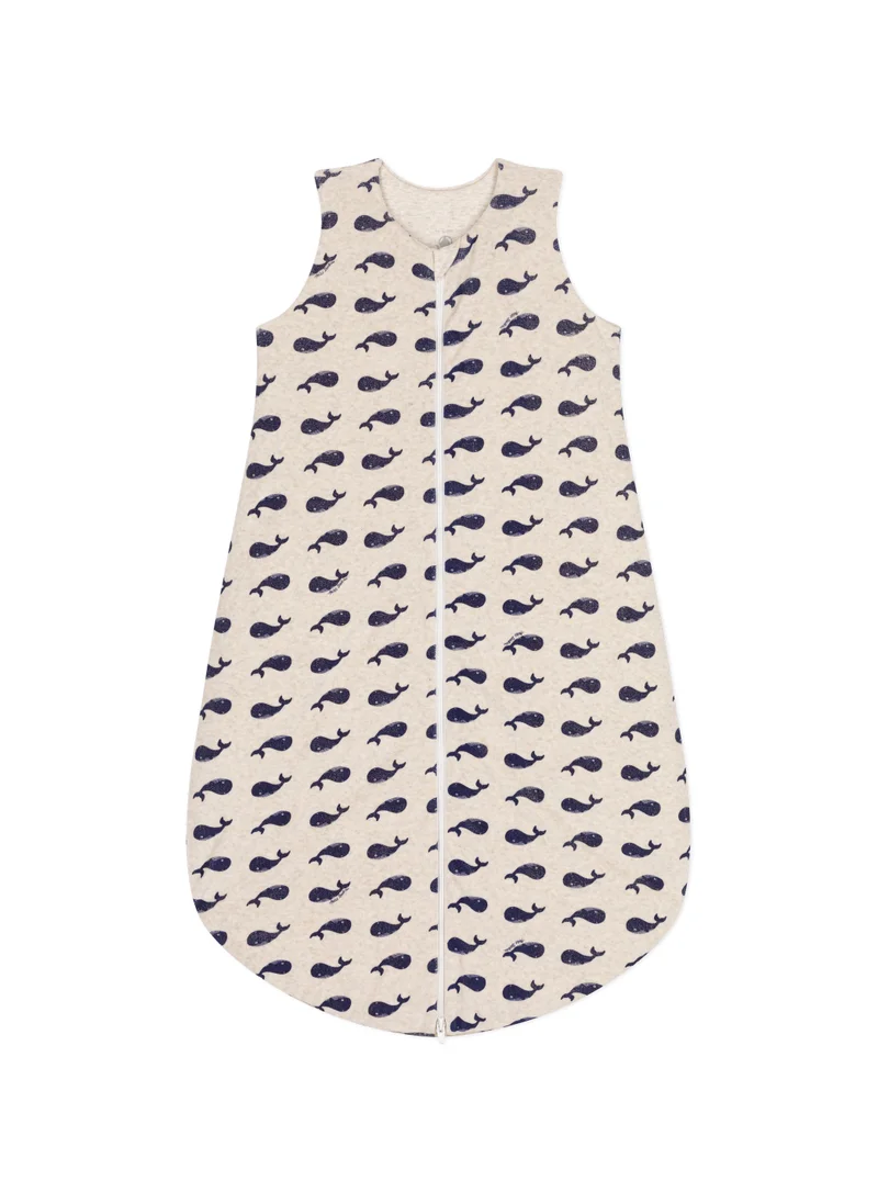 Petit Bateau Babies' whale patterned velour TOG 3 sleeping bag