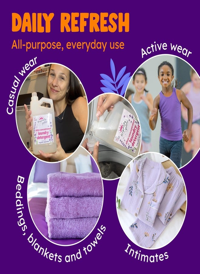 Originally Yellow Plant Based Laundry Detergent | Ultra-Concentrated Natural Laundry Detergent with Organic Lavender | High-Efficiency Clean, Tough on Stains, Gentle on Fabric | 50 Oz - Image 4