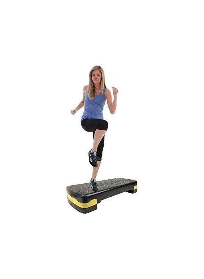 BLOOMING TIME Adjustable Workout Aerobic Stepper Step Platform Trainer，Aerobic Exercise Step Platform with 2 Risers - Image 2