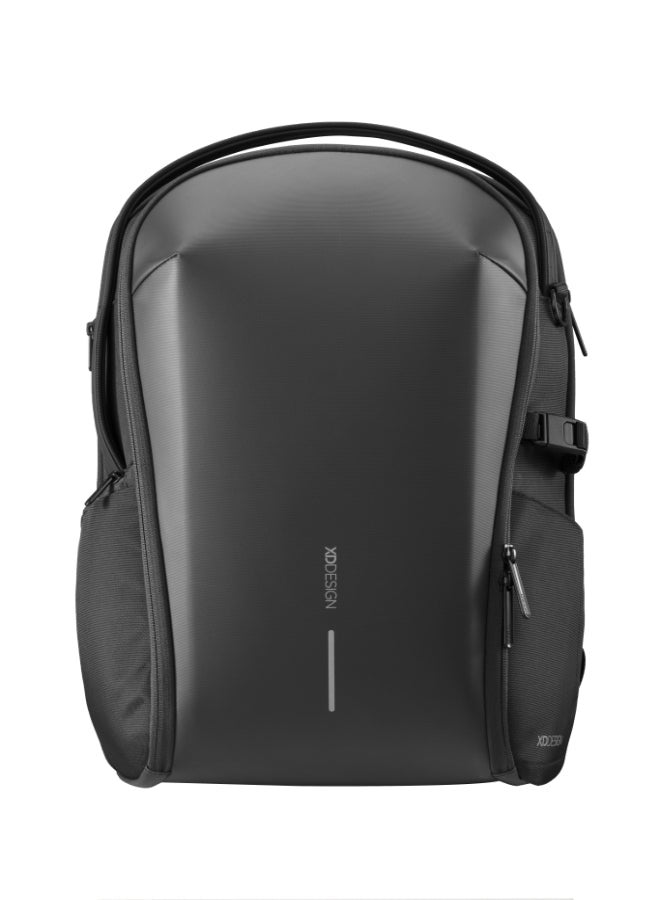 XD DESIGN Bizz Backpack | Laptop Travel Bag, LightWeight, Expandable Main Compartment, Organizational Pockets, Water Repellant, Water Bottle Pocket, RPET,for Daily Commute - Black - Image 1