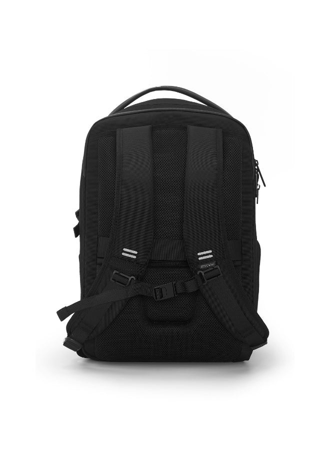 XD DESIGN Bizz Backpack | Laptop Travel Bag, LightWeight, Expandable Main Compartment, Organizational Pockets, Water Repellant, Water Bottle Pocket, RPET,for Daily Commute - Black - Image 3