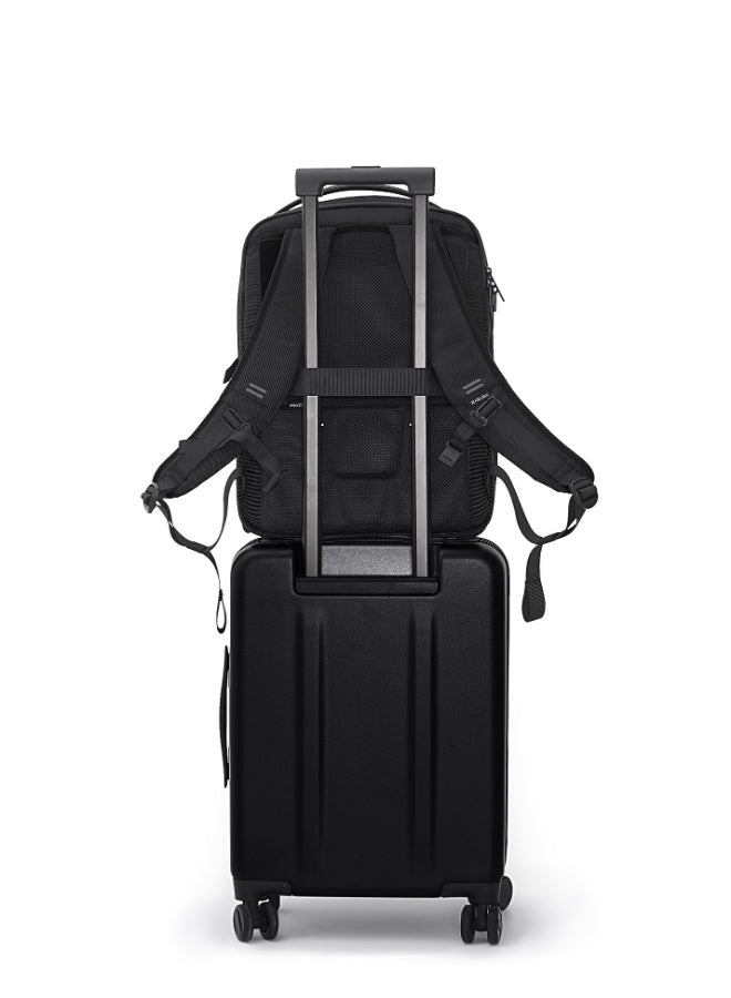 XD DESIGN Bizz Backpack | Laptop Travel Bag, LightWeight, Expandable Main Compartment, Organizational Pockets, Water Repellant, Water Bottle Pocket, RPET,for Daily Commute - Black - Image 5