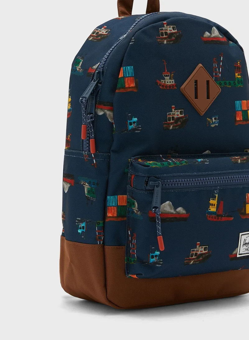 Herschel Kids Tug Boats Print Backpack