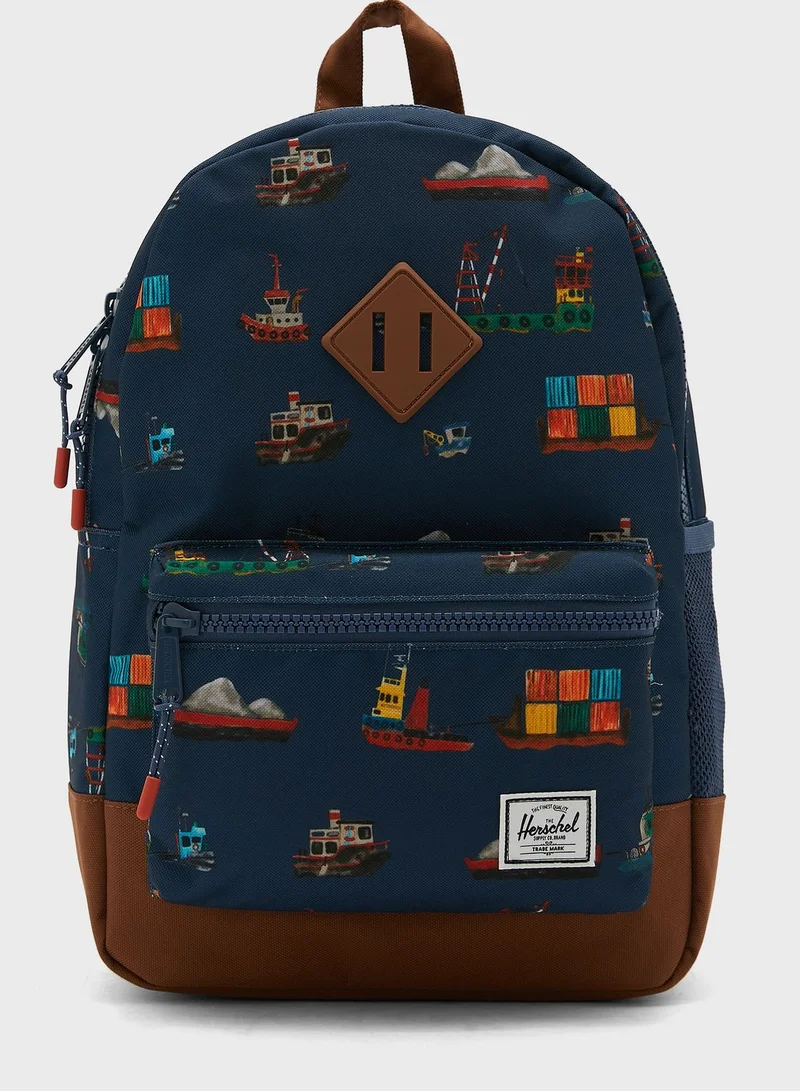 Herschel Kids Tug Boats Print Backpack