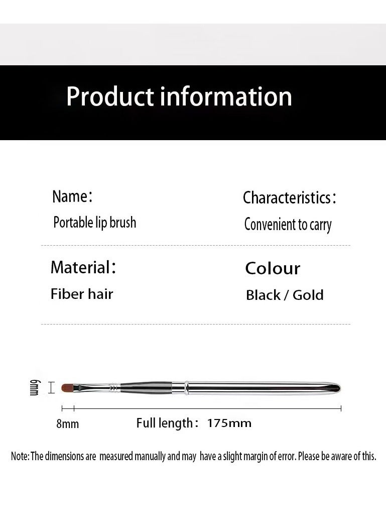 Generic Lipstick applicator brush with a cover and portable makeup brush  - Image 5