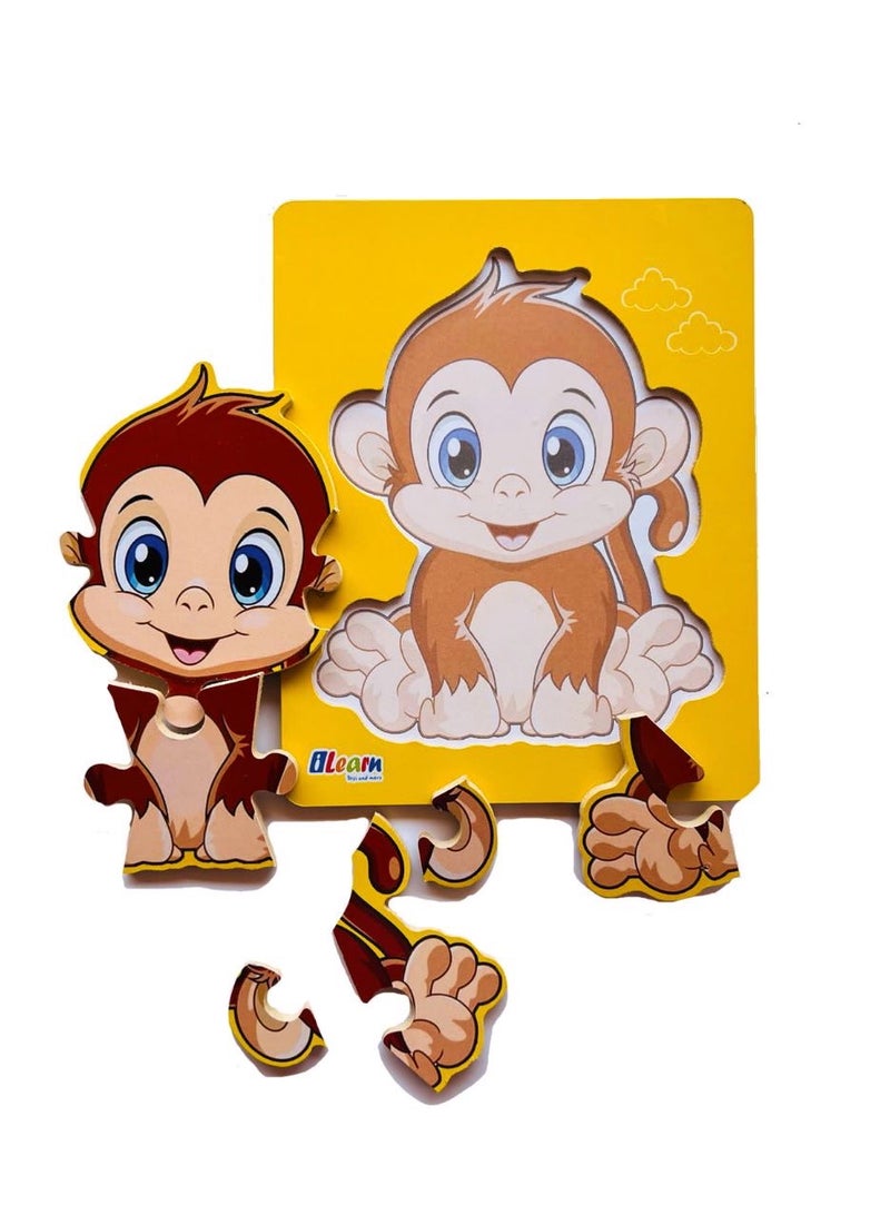 iLearn The Monkey Wooden Puzzle  - Image 1