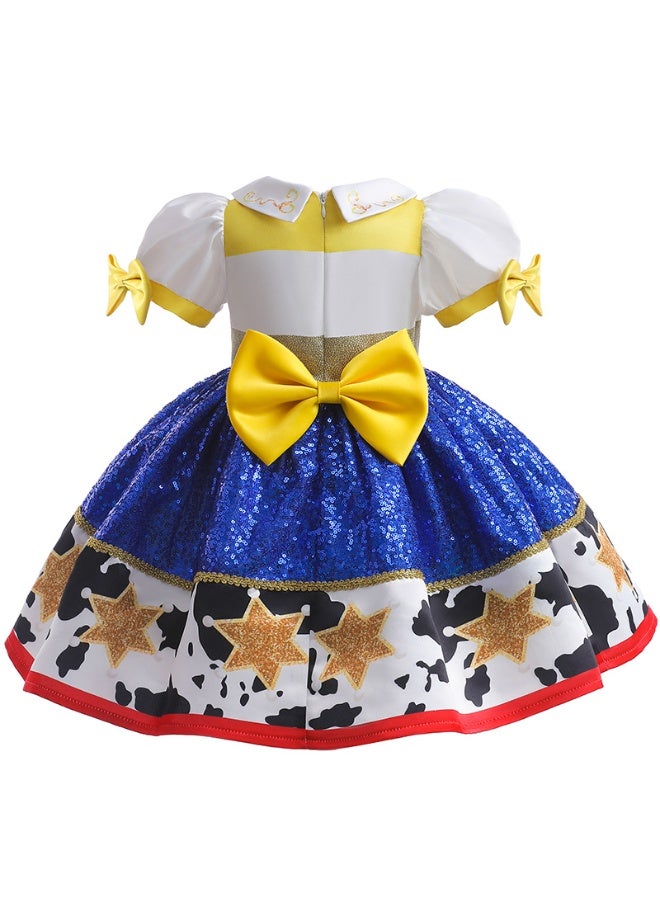 general Toy Story Jessie children's Skirt Contrast Color Waist Princess Dress Girls Dress tutu Skirt - Image 3