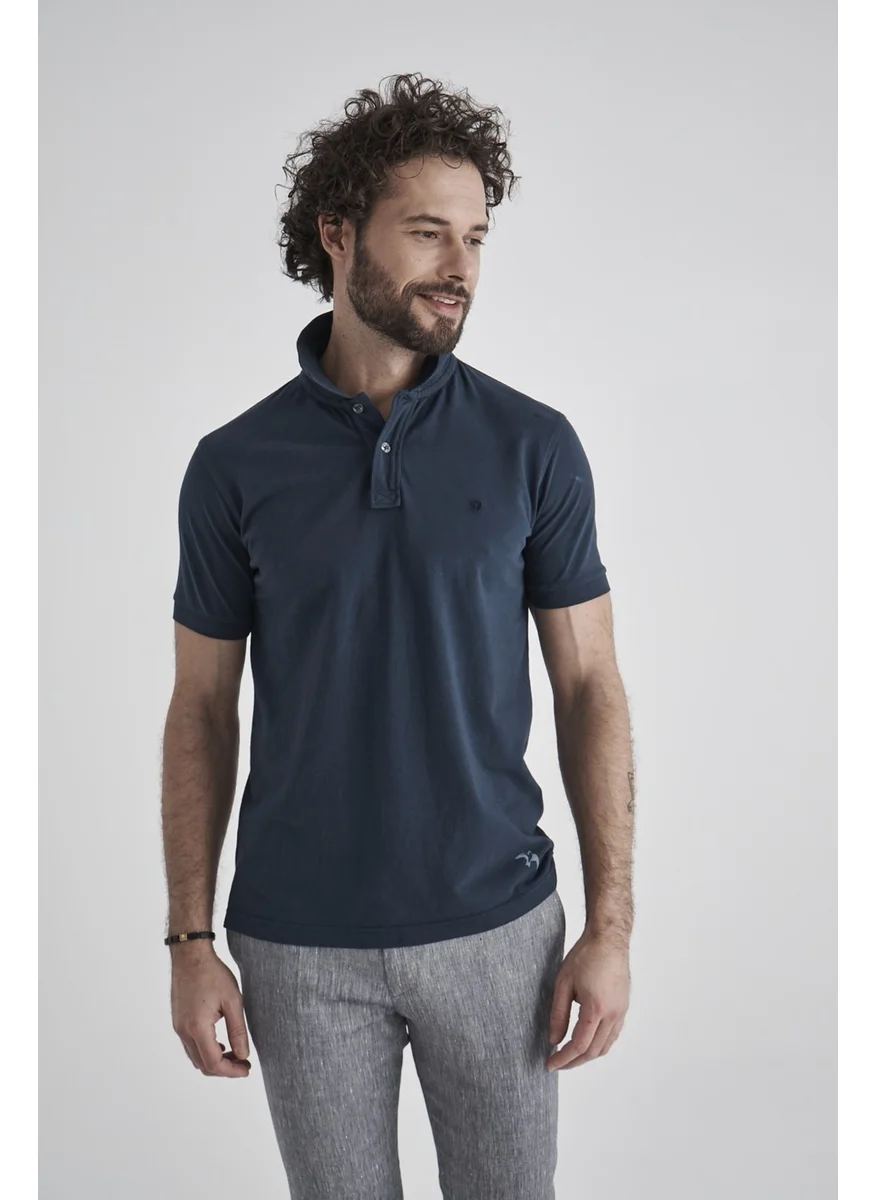 Bisse Men's Printed Polo Collar T-Shirt LACİ TS22Y22116_D39