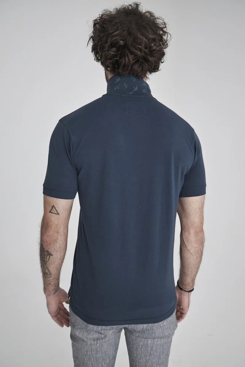 Bisse Men's Printed Polo Collar T-Shirt LACİ TS22Y22116_D39