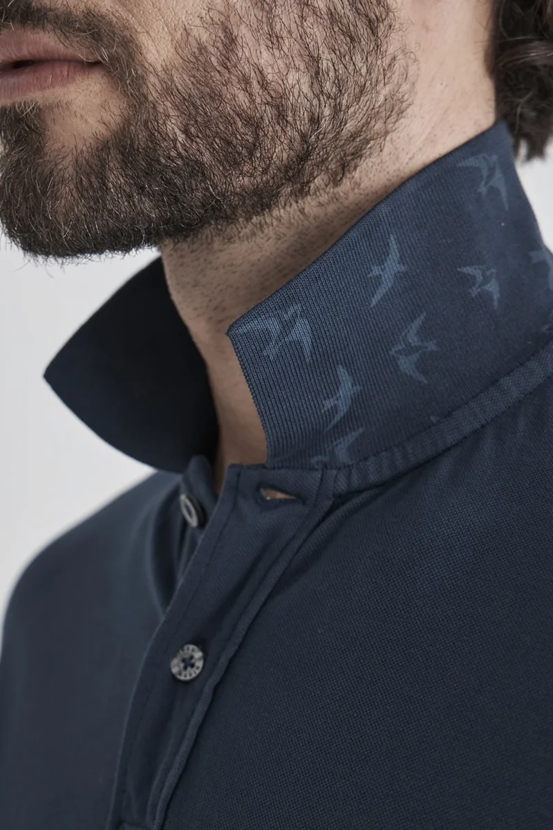 Bisse Men's Printed Polo Collar T-Shirt LACİ TS22Y22116_D39