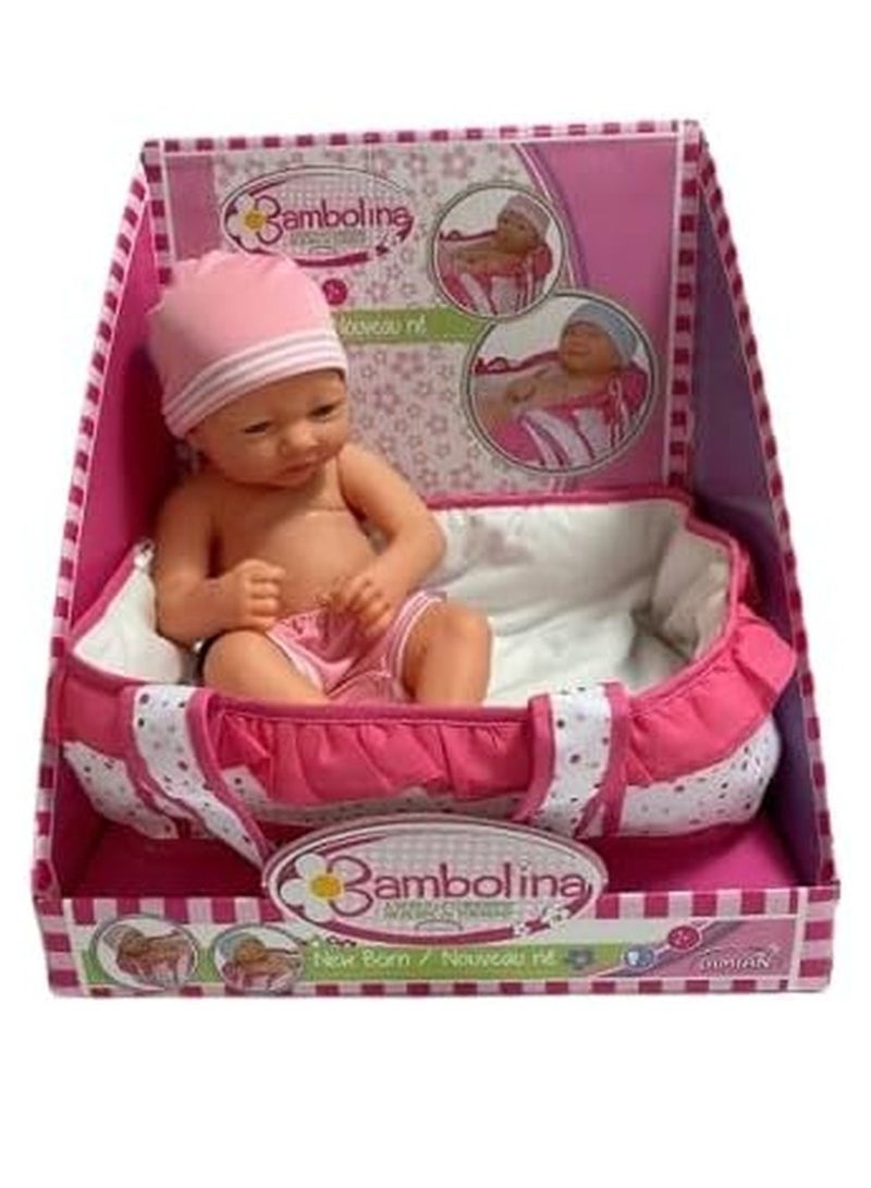 Dimian - Bambolina New Born Doll 40cm - 253BD - Image 1
