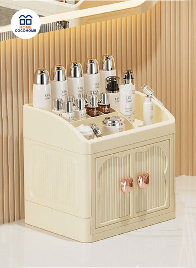 cocohome High-end desktop storage box, multi-layer finishing, lipstick, cosmetics, skin care products storage cabinet - Image 1
