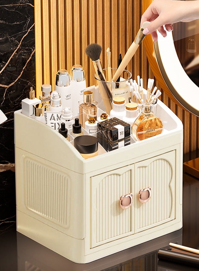 cocohome High-end desktop storage box, multi-layer finishing, lipstick, cosmetics, skin care products storage cabinet - Image 2