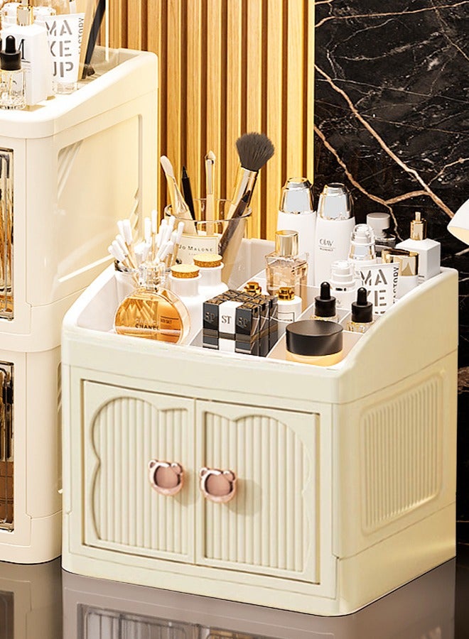 cocohome High-end desktop storage box, multi-layer finishing, lipstick, cosmetics, skin care products storage cabinet - Image 3