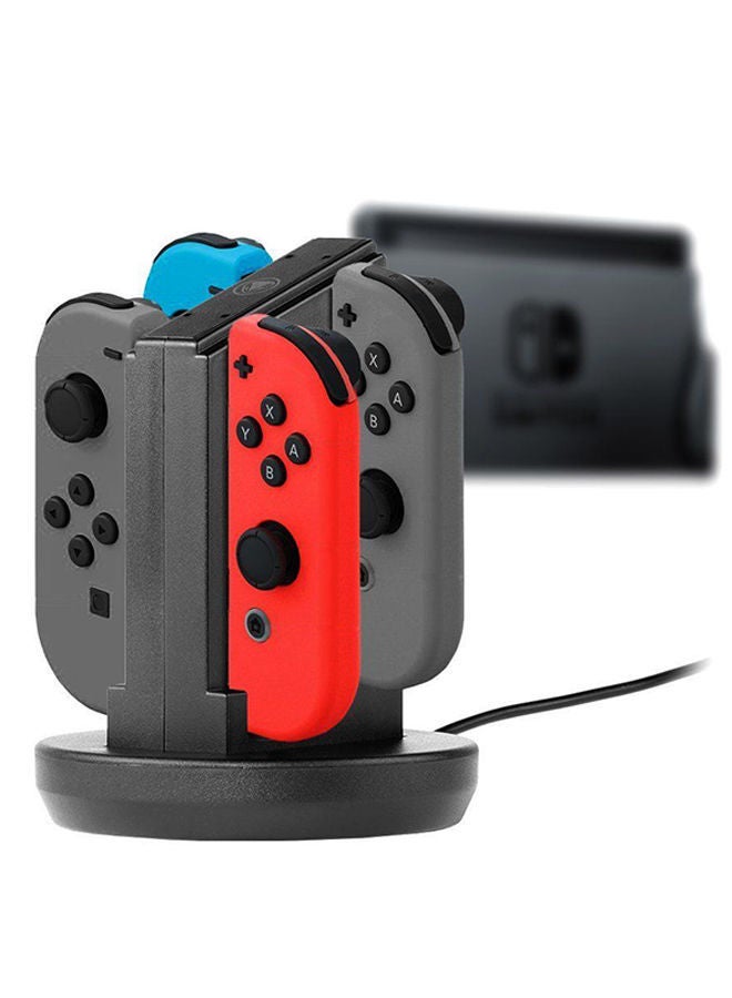 NIBEMINENT Wired Four Charging Station For Nintendo Switch Controller Black - Image 3