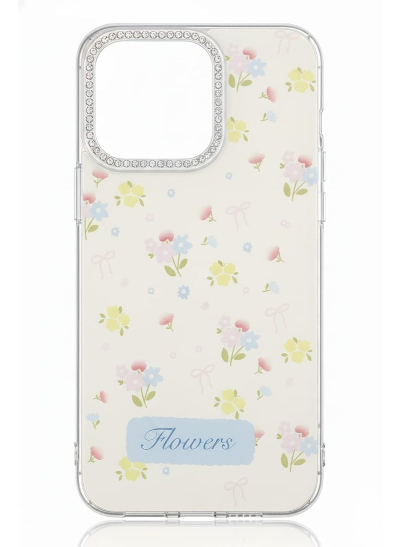 A luxurious case with a soft floral design for Oppo Reno 14f 5G , embodying simplicity.