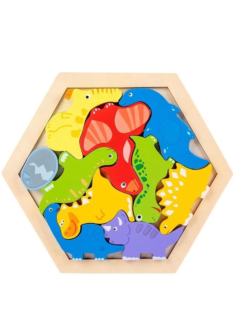 لعبة الألغاز الخشبية ثلاثية الأبعاد للأولاد والبنات بعمر 2-3 سنوات اللبنات التعليمية للتعليم المبكر