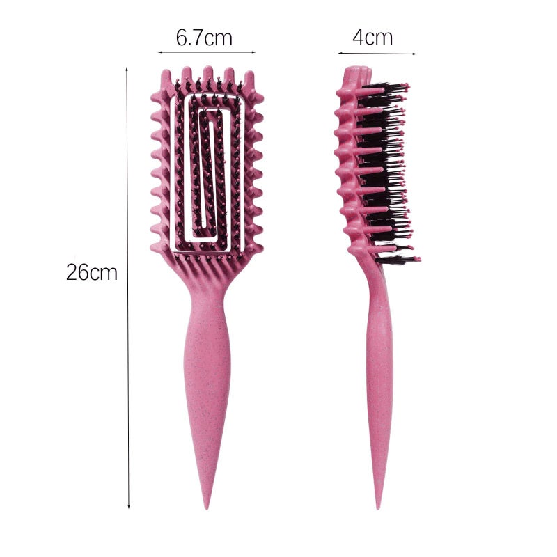 MMBVSZ Curly Hair Brush Candybrush Curl Defining Brush for Detangling Shaping and Defining Curls for Women, Men, Wet & Dry Hair (Pink) - Image 4