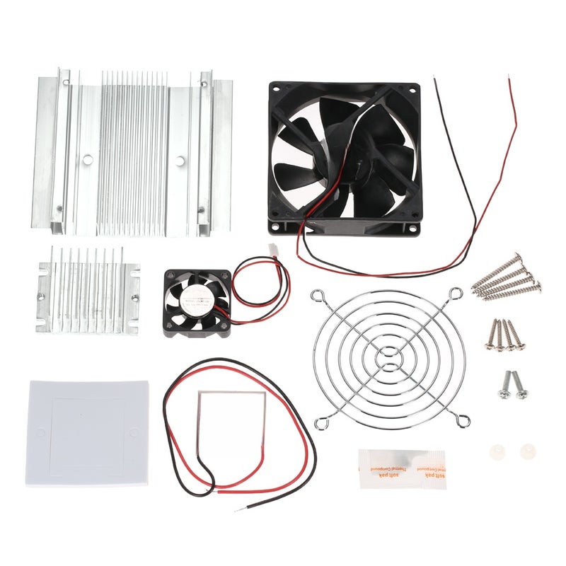 DIY Thermoelectric Peltier Refrigeration Cooling System Kit Semiconductor Cooler Conduction Module + Radiator + Cooling Fan + TEC1-12706 - Image 1