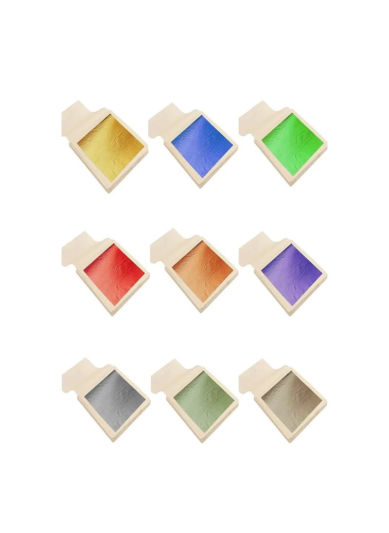 Smart 50pcs Resin Metallic Green Leaf Sheet Paper for Nails Decoration Craft Art  - Image 4