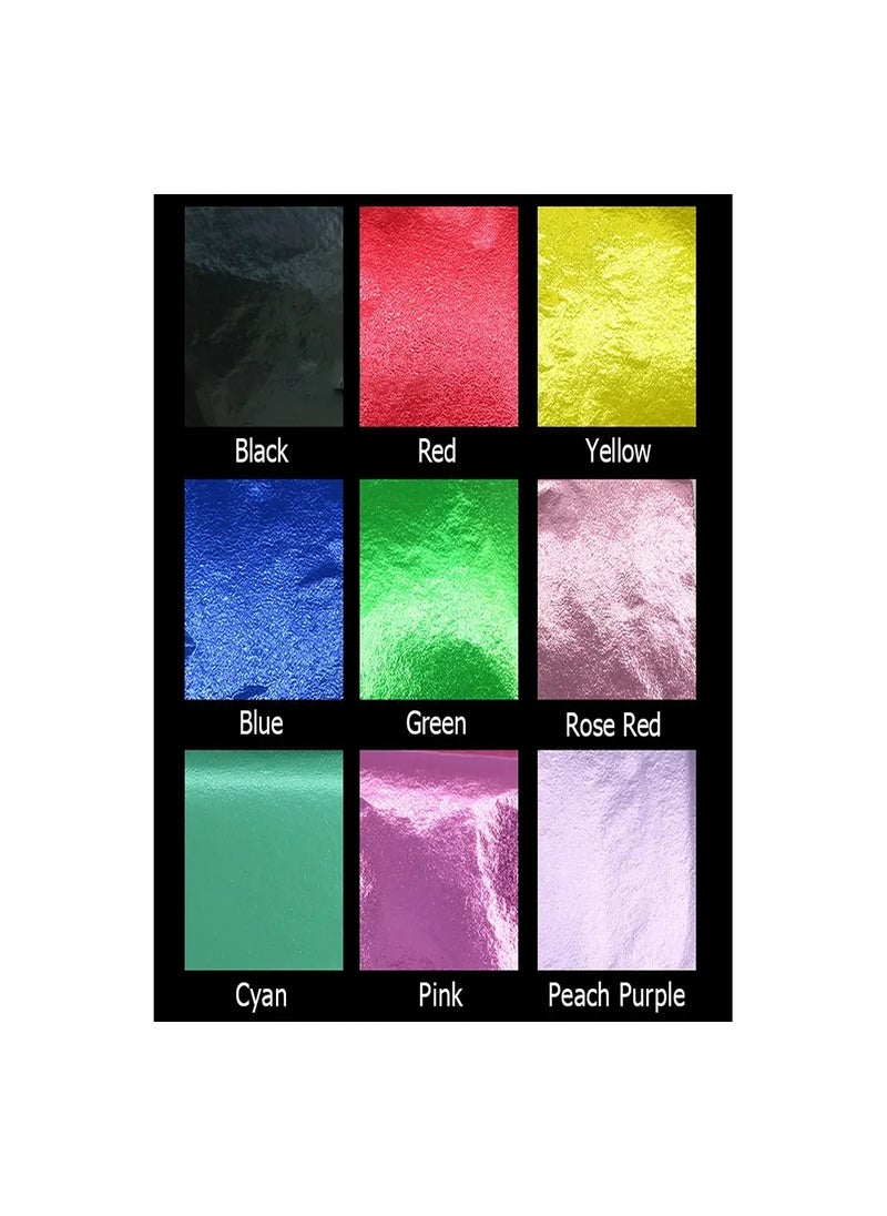 Smart 50pcs Resin Metallic Green Leaf Sheet Paper for Nails Decoration Craft Art  - Image 5