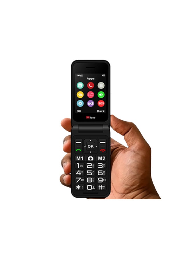 TTfone TT760 Flip 4G Big Button Mobile Phone for the Elderly with Emergency Assistance button Unlocked Basic Mobile Phone (Red, with USB Cable) - Image 5