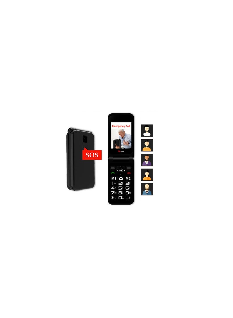 TTfone TT760 Flip 4G Big Button Mobile Phone for the Elderly with Emergency Assistance button Unlocked Basic Mobile Phone (Red, with USB Cable) - Image 3