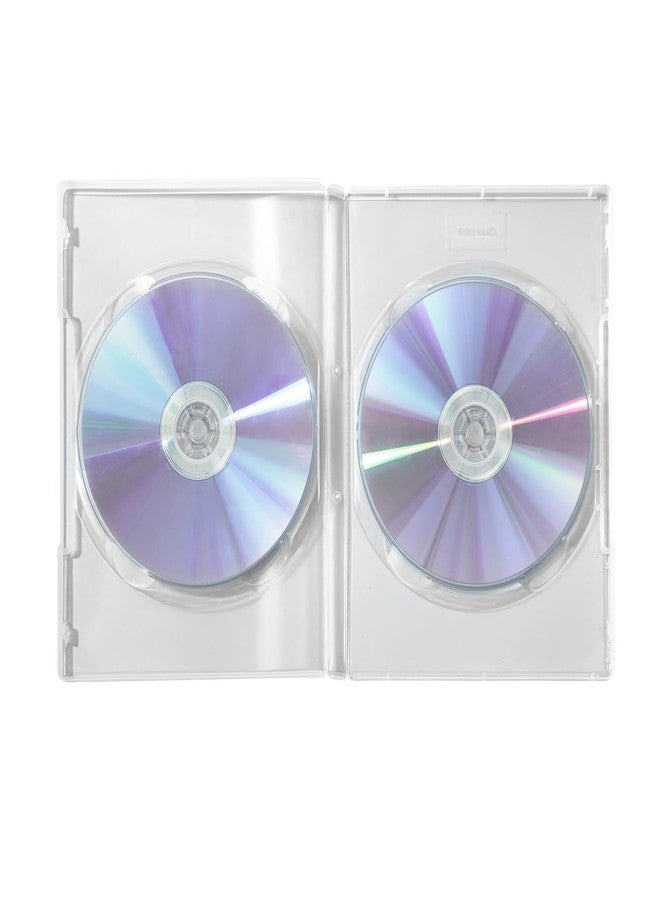 Maxtek 14mm Clear Standard Double Capacity DVD Case with Outter Clear Sleeve, 25 Pieces Pack - Image 5