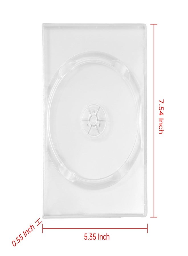 Maxtek 14mm Clear Standard Double Capacity DVD Case with Outter Clear Sleeve, 25 Pieces Pack - Image 2