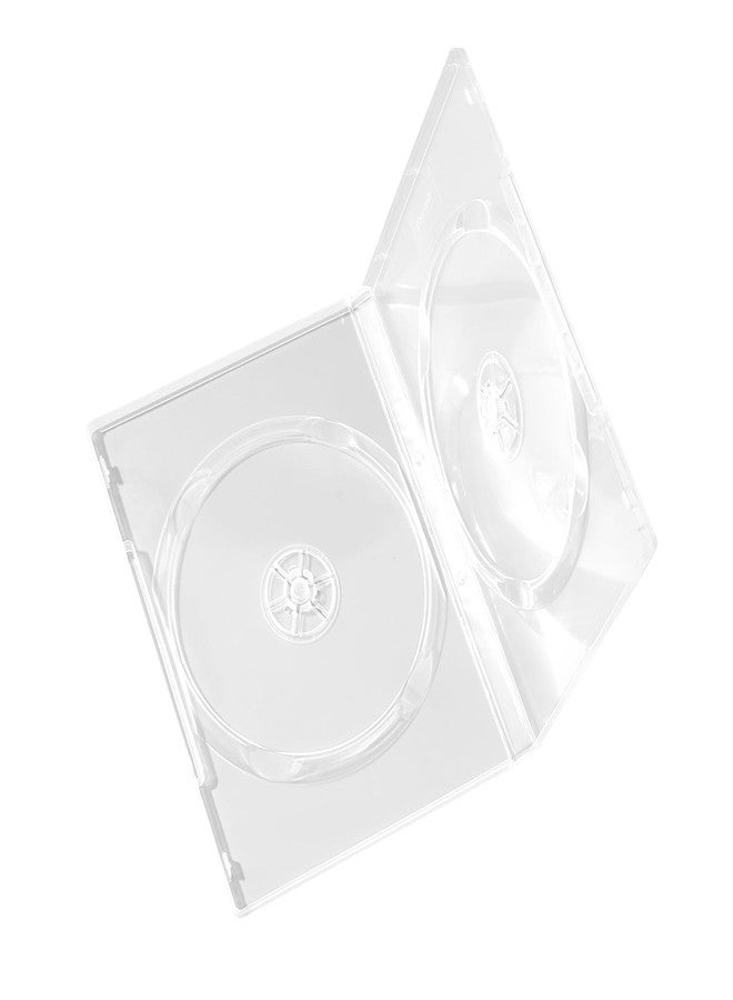 Maxtek 14mm Clear Standard Double Capacity DVD Case with Outter Clear Sleeve, 25 Pieces Pack - Image 3