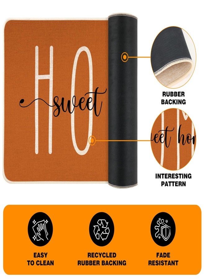 Siilues Fall Kitchen Mats Set of 2, Non-Slip Sweet Home Hello Fall Kitchen Rugs for Floor Seasonal Autumn Home Decor Low-Profile - 17x29 and 17x47 Inch - Image 5