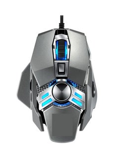 M MIAOYAN M MIAOYAN Luminous Enhanced Esports Mouse Daily Mouse Work USB Plug Wired Mouse (Silver)  - Image 1