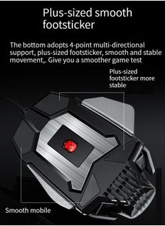 M MIAOYAN M MIAOYAN Luminous Enhanced Esports Mouse Daily Mouse Work USB Plug Wired Mouse (Silver)  - Image 4