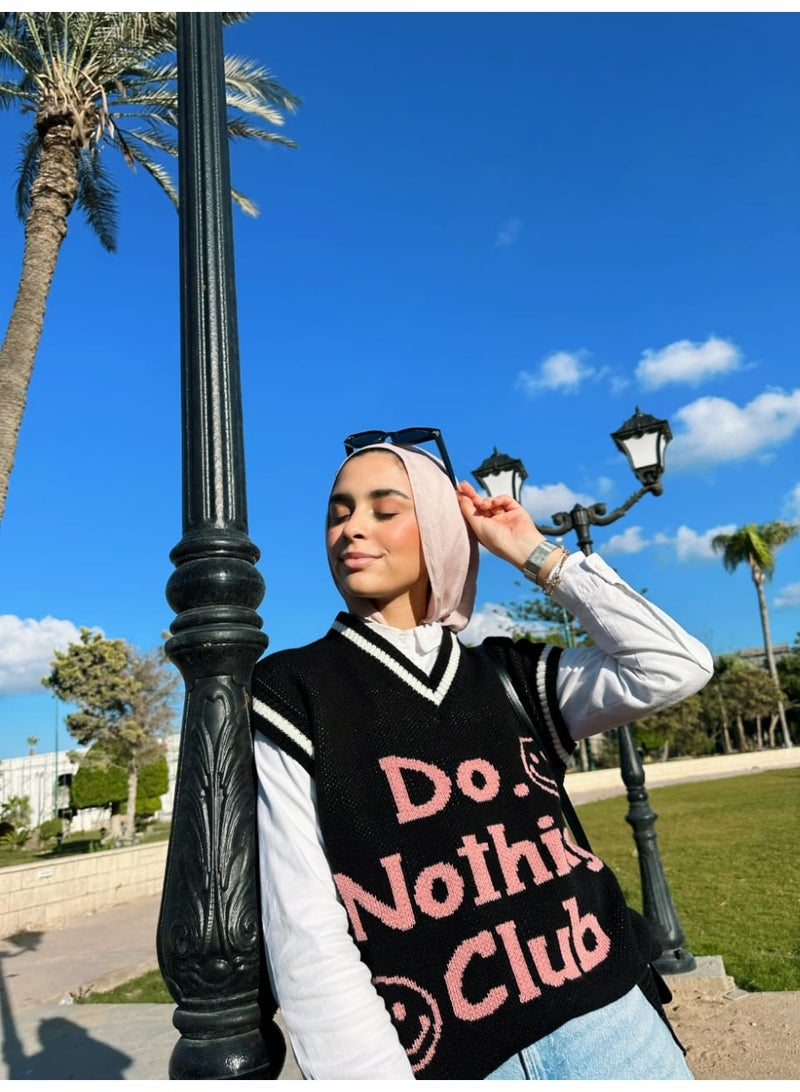 Dresscode Do Nothing Club Knitted Vest - Image 3