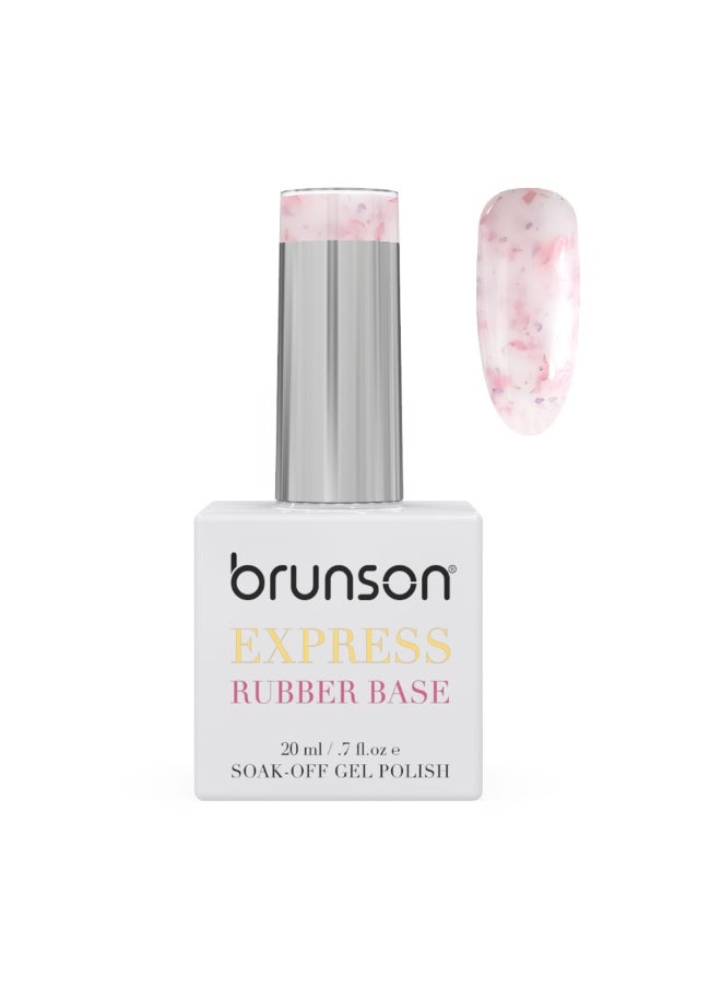 brunson Rubber Base Gel Nail Polish 20Ml - French Rubber Base Coat Long-Lasting, Durable And Chip-Resistant Nail Strengthener Gel Nail Polish Base Coat For Manicure And Pedicure 