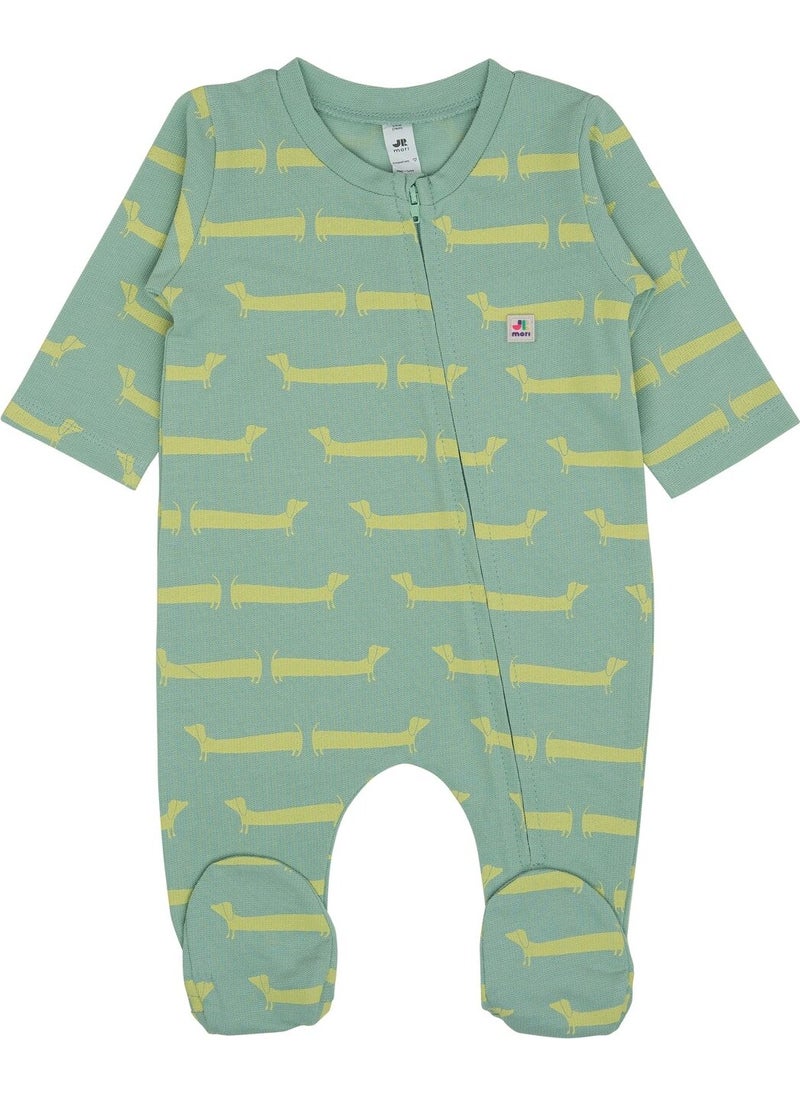 Jrmori Ms.r Printed Full-length Zipper Jumpsuit  - Image 1
