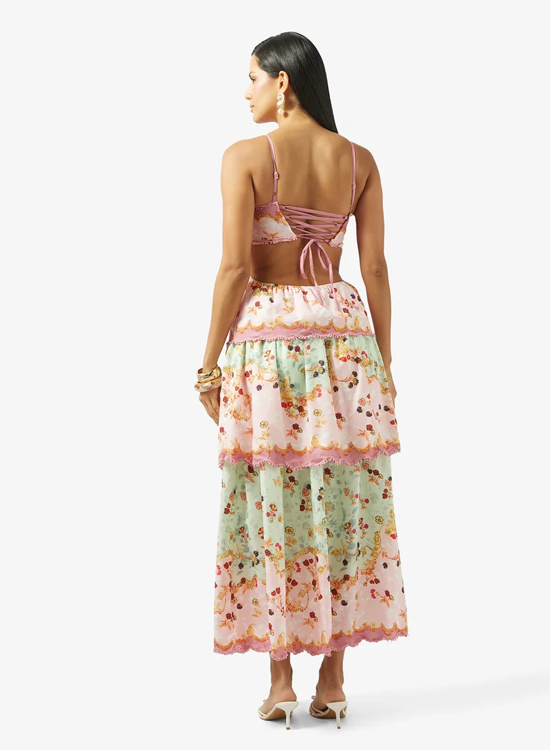 ELLA Floral Tiered Dress
