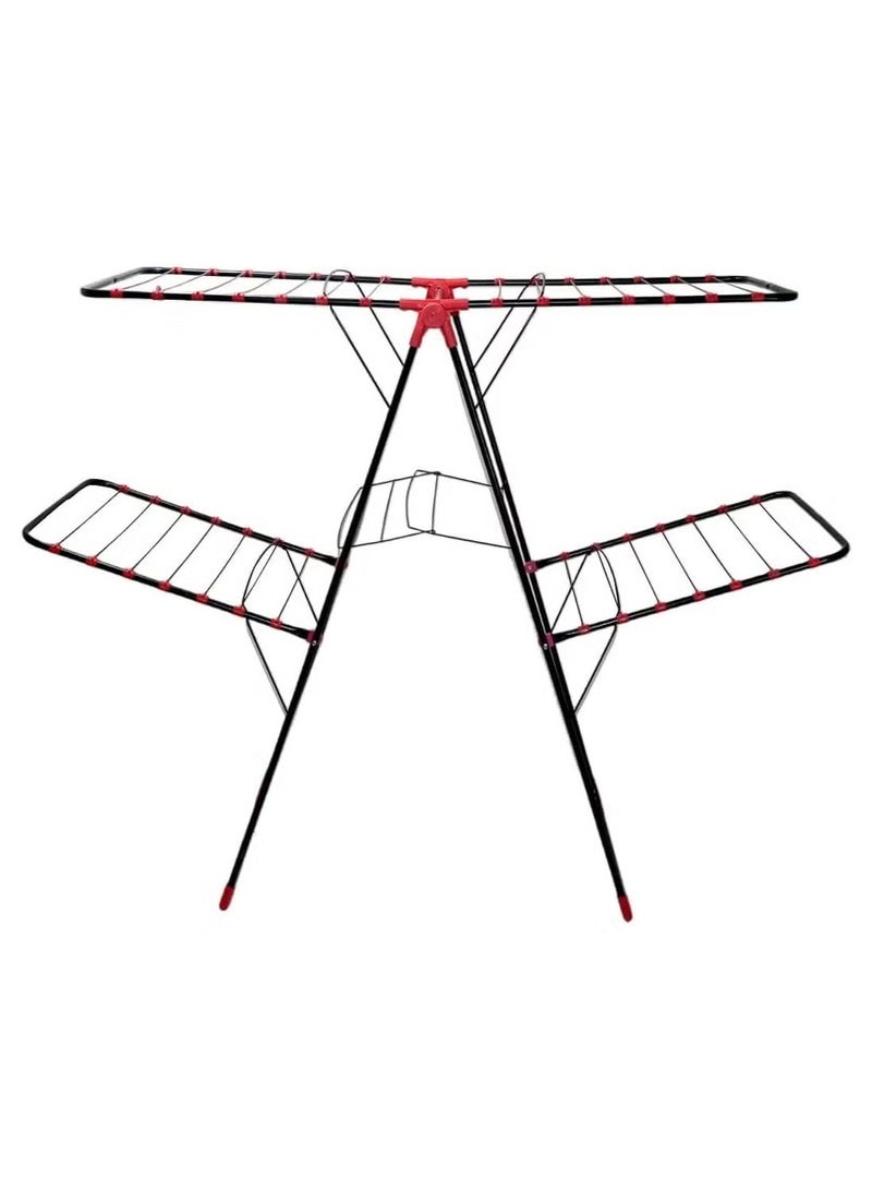 hail High Metal 2-Tier Foldable Clothes Drying Rack, Metal - Image 2